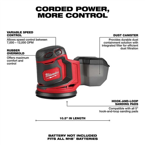 Milwaukee M18 Random Orbit San