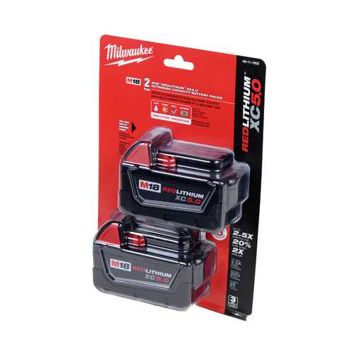 Milwaukee M18 Battery 2Pk XC5.