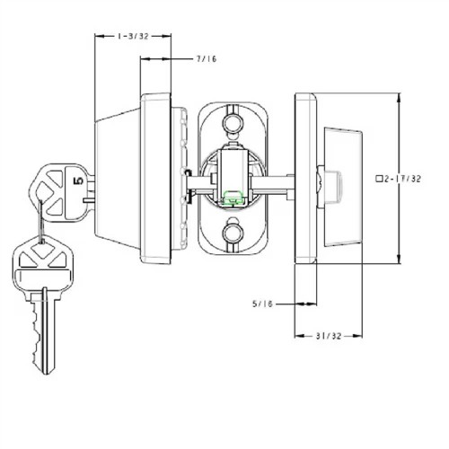 WEISER Deadbolt Matte Black