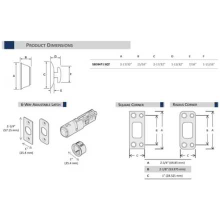 WEISER Square Deadbolt Satin Nickel